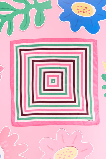 ME&B Geometric Print Ladies Square Scarf