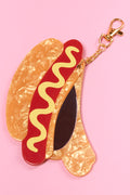 ME&B Fun Hot Dog Acrylic Bag Charm (1)