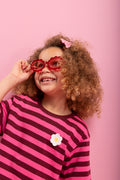 ME&B Red Flower Frame Sunglasses