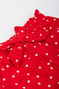 Red Polka Dot Woven Shorts (1)