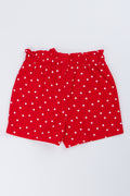 Red Polka Dot Woven Shorts (2)
