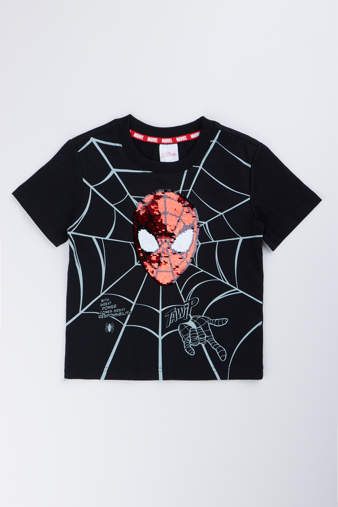 Spider-Man Sequin Graphic T-Shirt