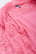Pink Crocheted Boxy Shirt (2)