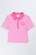 Pink Barbie Collared Shirt