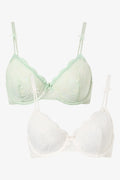 2 Pack Floral Bridal Underwire Bras (1)