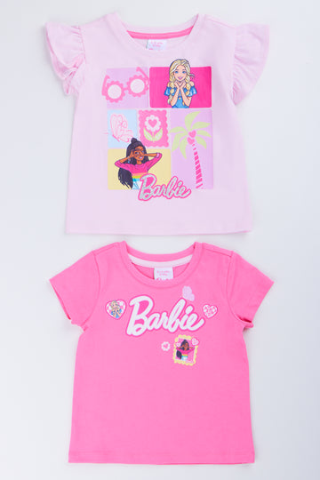 Pink Barbie Graphic T-Shirt 2-Pack