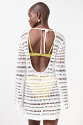 White Lace Kaftan Cover Up (2)