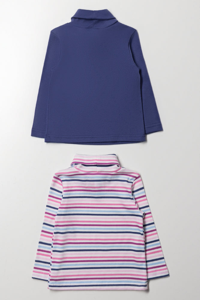 2 Pack Polonecks Navy And Blue (2)