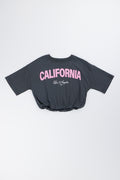 Charcoal California Graphic Bubble T-Shirt