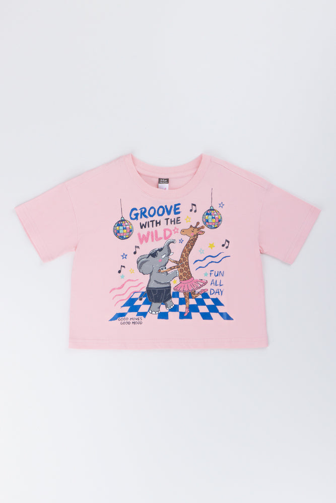 Spur Pink Graphic Boxy T-Shirt