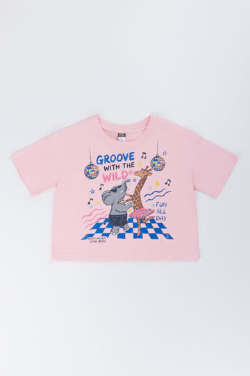 Spur Pink Graphic Boxy T-Shirt