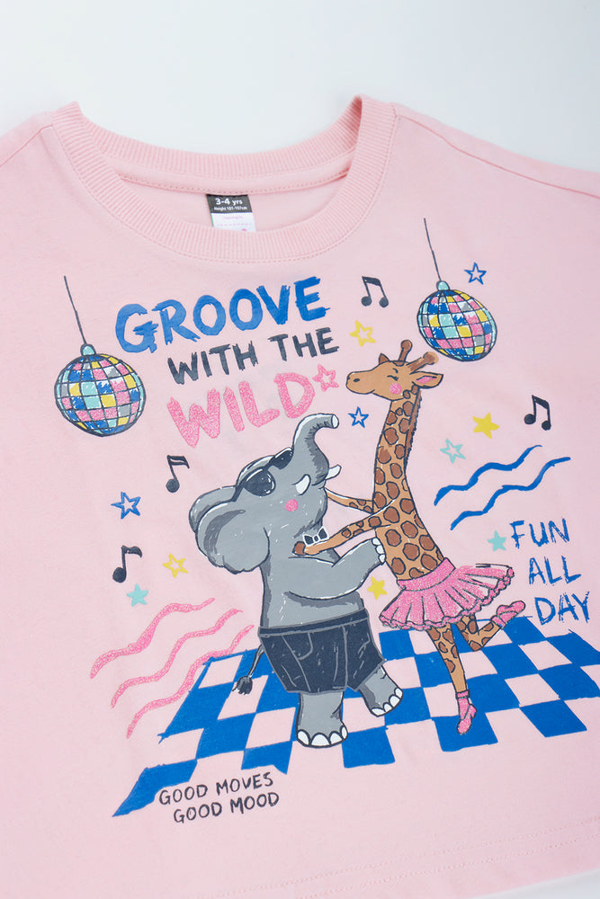 Spur Pink Graphic Boxy T-Shirt (1)