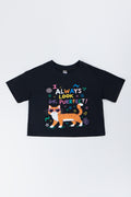 Spur Black Cat Graphic T-Shirt