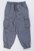 Grey Twill Cargo Jogger