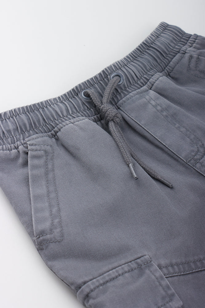 Grey Twill Cargo Jogger (1)