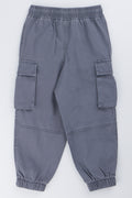 Grey Twill Cargo Jogger (2)