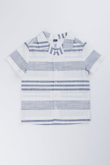 Striped Resort Collar Shirt