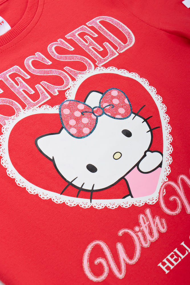 Red Hello Kitty Bow T-Shirt (1)