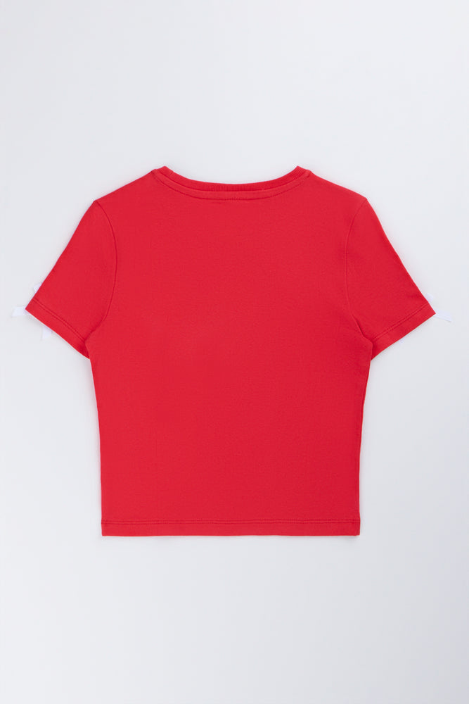 Red Hello Kitty Bow T-Shirt (2)