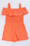 Orange Frill Detail Summer Jumpsuit (2)