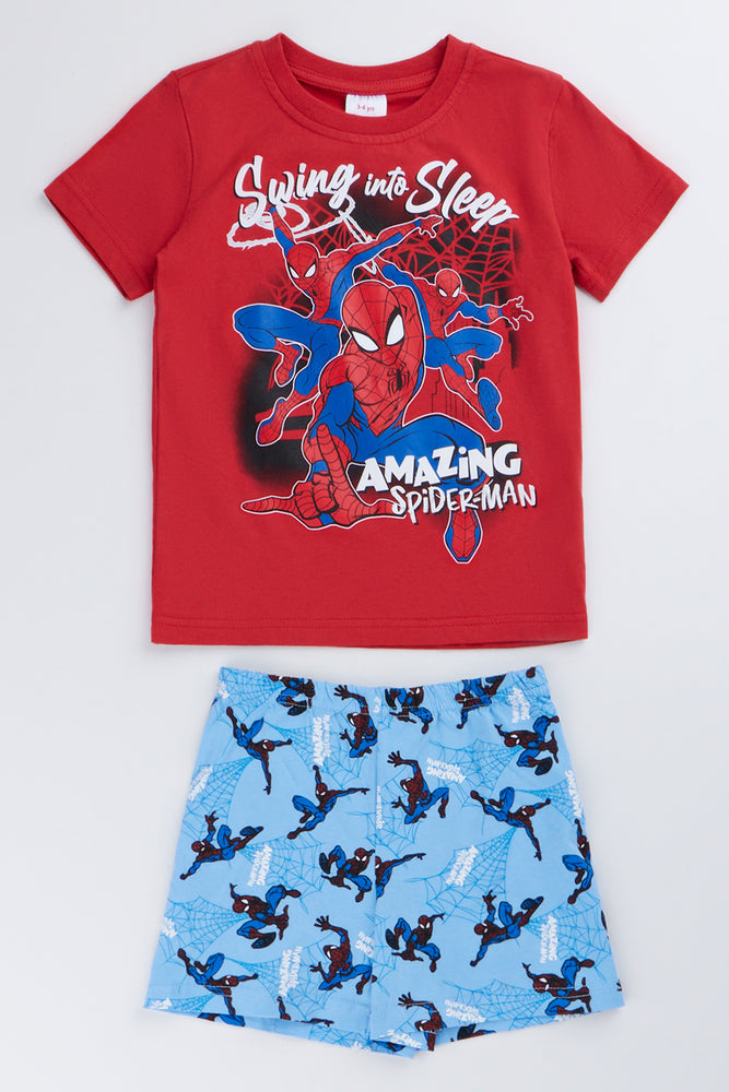 Spider-Man Red Short Sleeve Pyjama Set