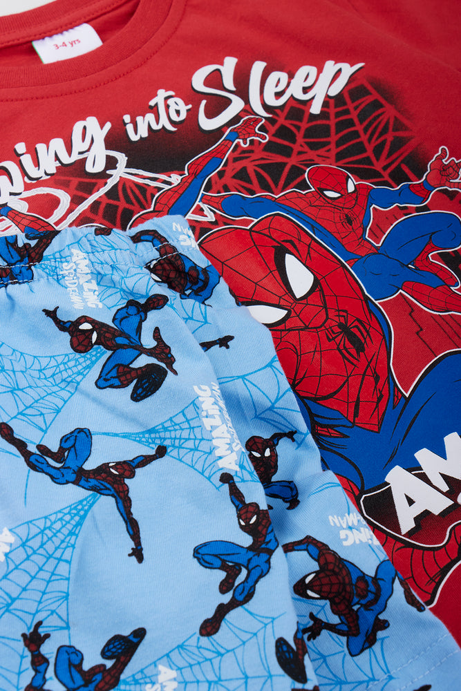 Spider-Man Red Short Sleeve Pyjama Set (1)