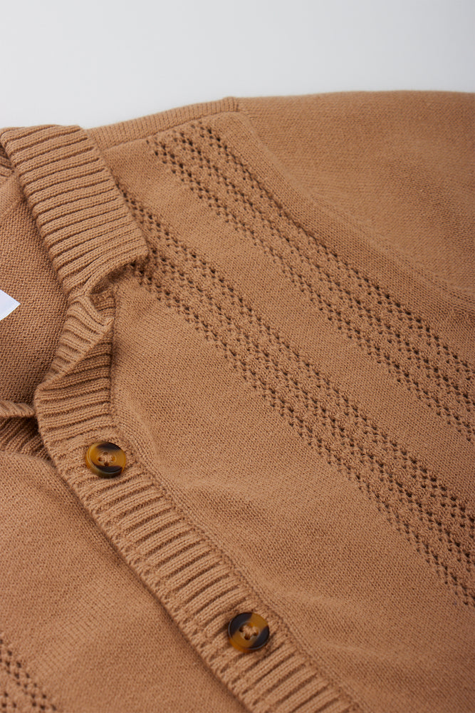 Brown Knitted Collared Golfer (1)