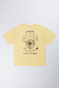 Yellow Printed State Of Mind T-Shirt (2)