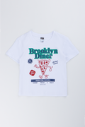 White Diner Graphic T-Shirt