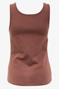 Chocolate Sleeveless Fitted Vest (1)