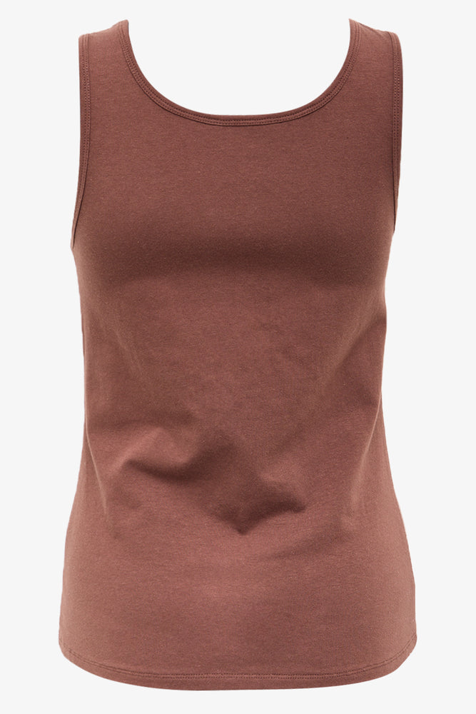 Chocolate Sleeveless Fitted Vest (1)