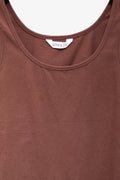 Chocolate Sleeveless Fitted Vest (2)