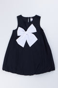 Black Bubble Dress With Bow