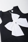 Black Bubble Dress With Bow (1)