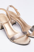 Gold Block Heel Sandals (2)