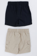Boys Woven Cargo Shorts 2 Pack (2)