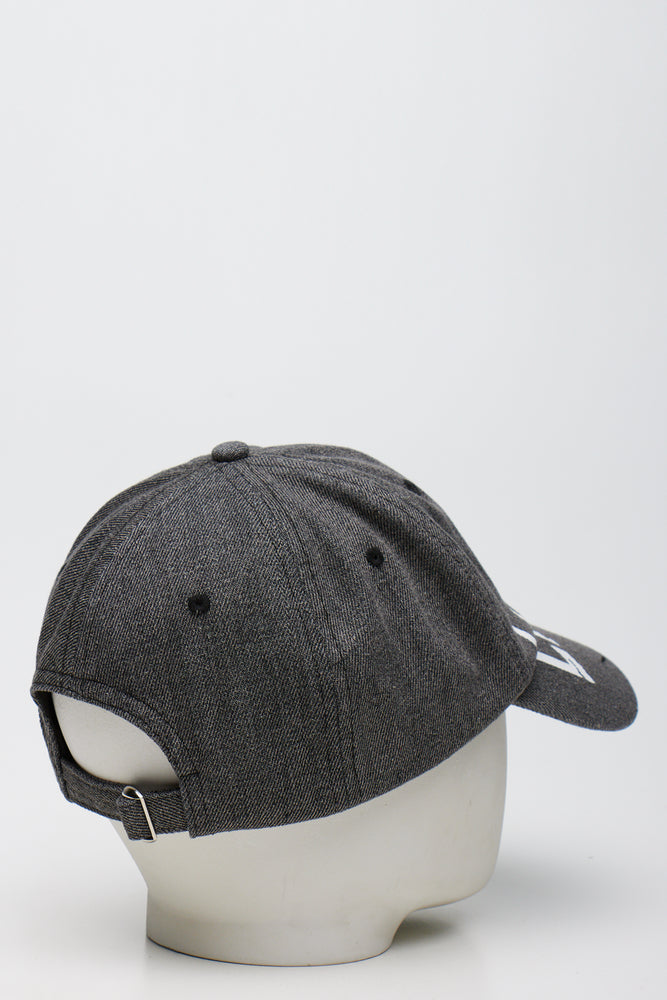 Grey Embroidered Peak Cap (3)