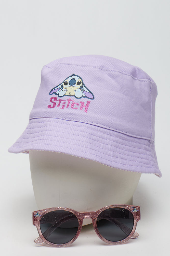 Lilac Stitch Bucket Hat Set