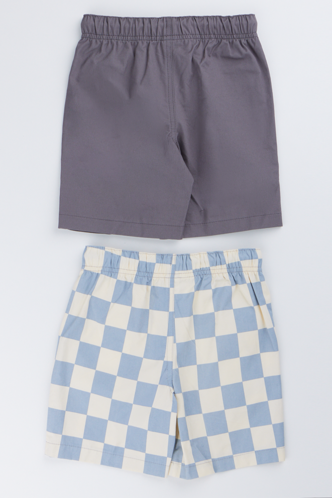 2 Pack Woven Shorts (2)