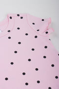 Pink Polka Dot Ribbed T-Shirt (1)