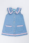 Peter Pan Collar Denim Dress