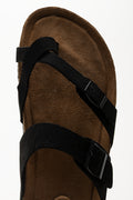 Black Toe Post Footbed Sandals (4)
