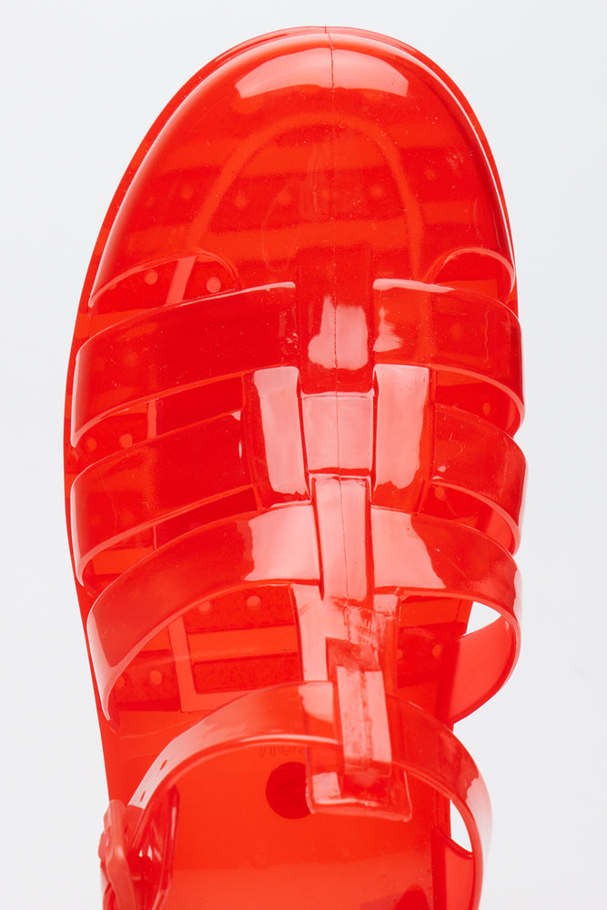 Red Jelly Fisherman Sandals (4)