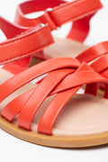 Red Strappy Comfort Sandals (2)