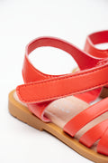 Red Strappy Comfort Sandals (3)