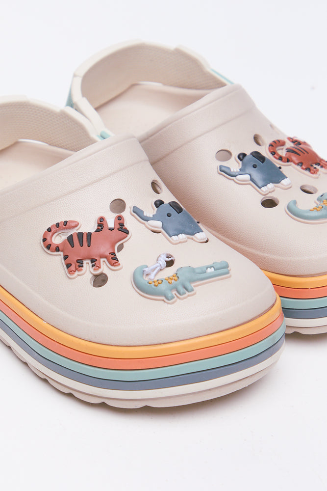 Stone Animal Print Light Up Clogs (2)