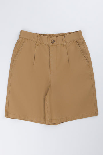 Brown Casual Chino Shorts