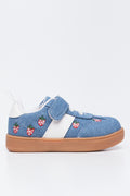 Denim Strawberry Print Sneakers (1)