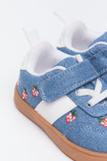 Denim Strawberry Print Sneakers (3)