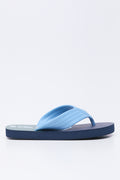 Blue Surf Printed Summer Flip Flops (1)